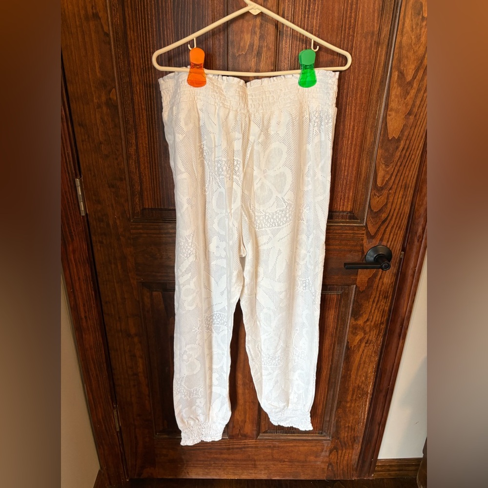 AERIE white lacy pants NWT size XL - Picture 3 of 5